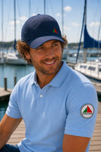 Bundle Cap Kiel marineblau und Poloshirt Laboe für den Skipper
