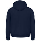 EINHAND Hoodie Burgtiefe Herren Marineblau – Rückansicht