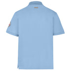 EINHAND Poloshirt Herren Laboe Himmelblau – Rückansicht