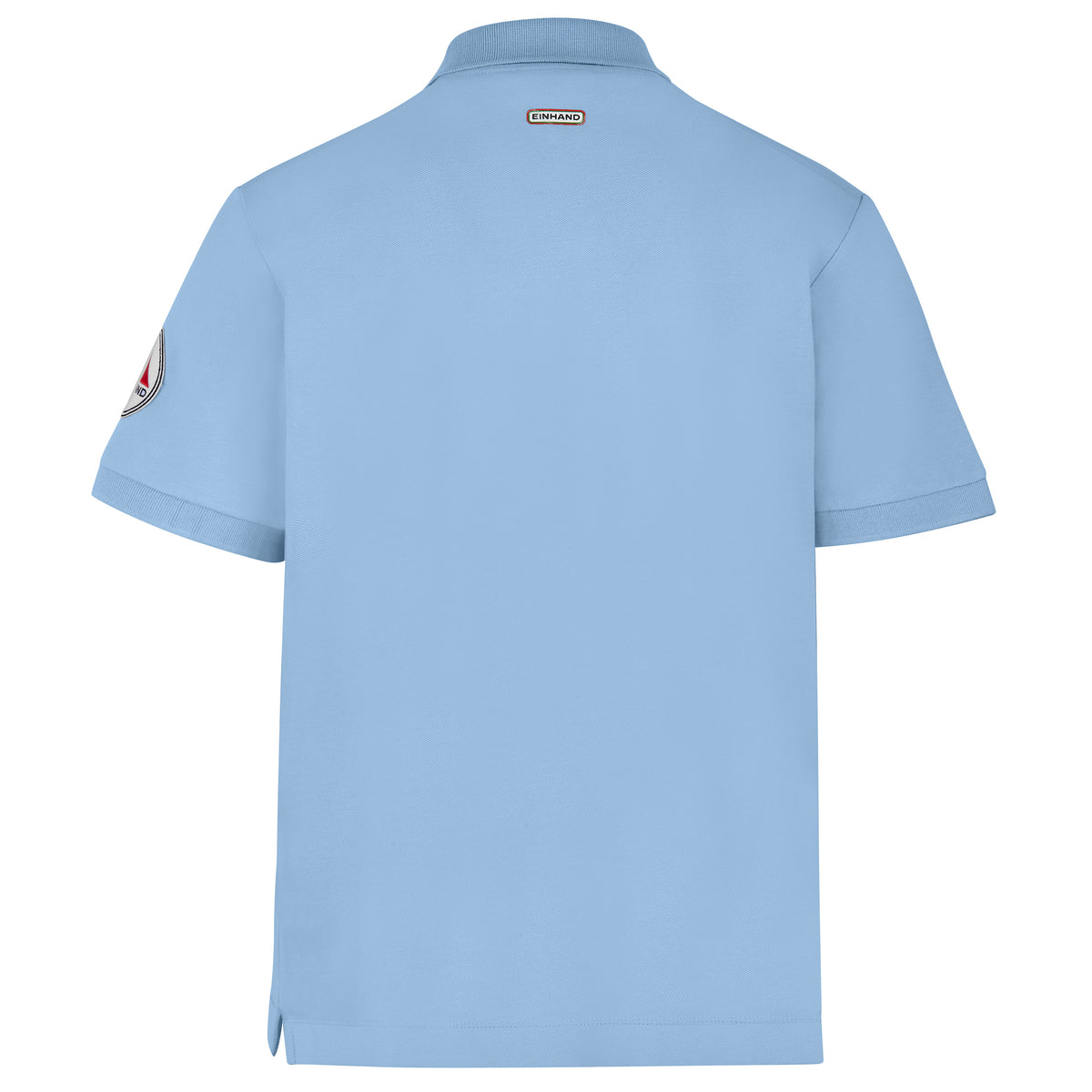 EINHAND Poloshirt Herren Laboe Himmelblau – Rückansicht