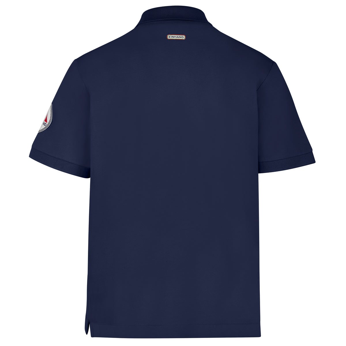 EINHAND Poloshirt Herren Laboe Marineblau – Rückansicht