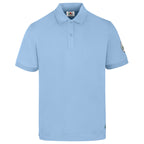 EINHAND Poloshirt Herren Laboe Himmelblau – Vorderansicht