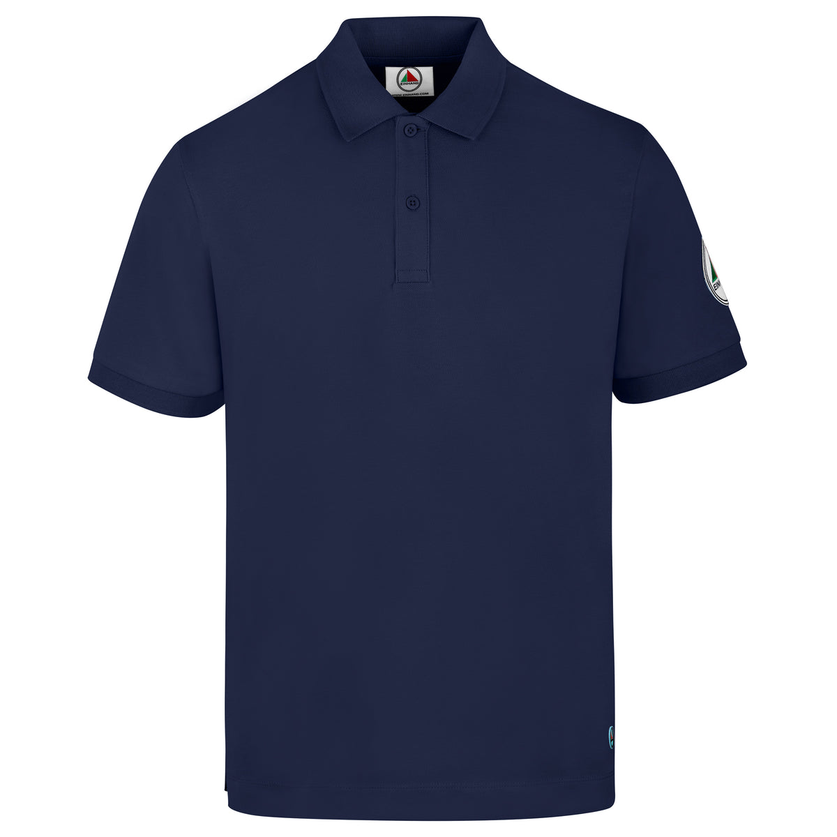 EINHAND Poloshirt Herren Laboe Marineblau – Vorderansicht