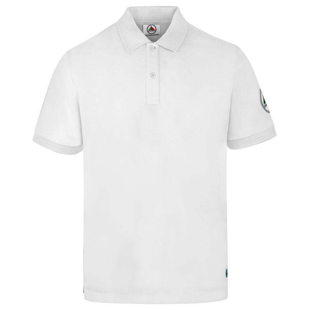 EINHAND Poloshirt Herren Laboe Weiß – Vorderansicht