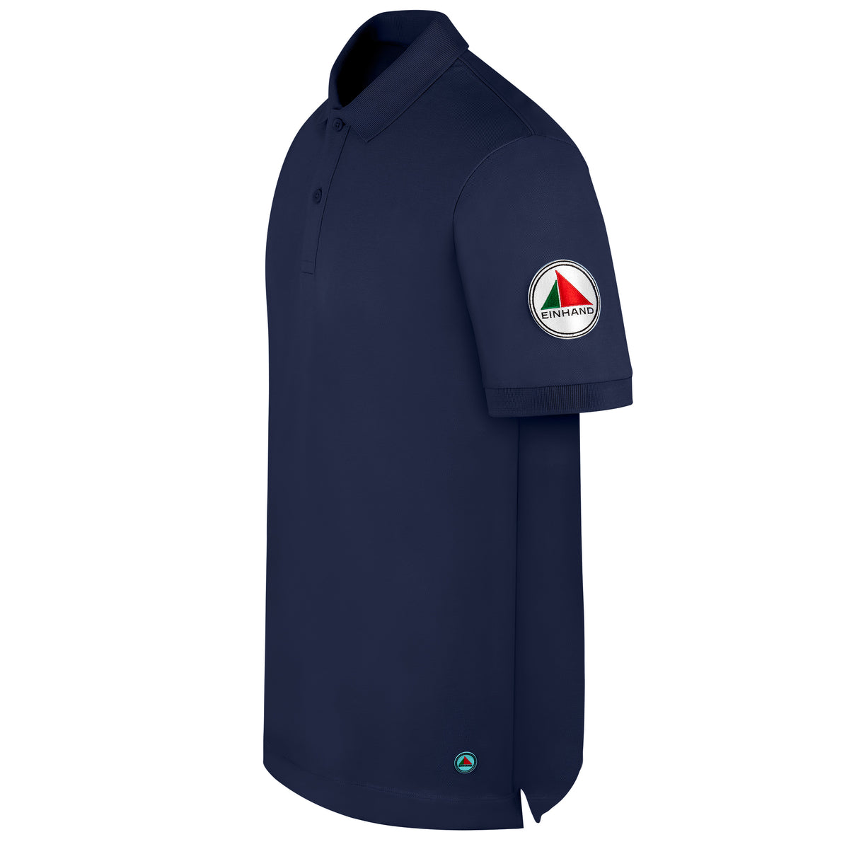 EINHAND Poloshirt Herren Laboe Marineblau – Seitenansicht