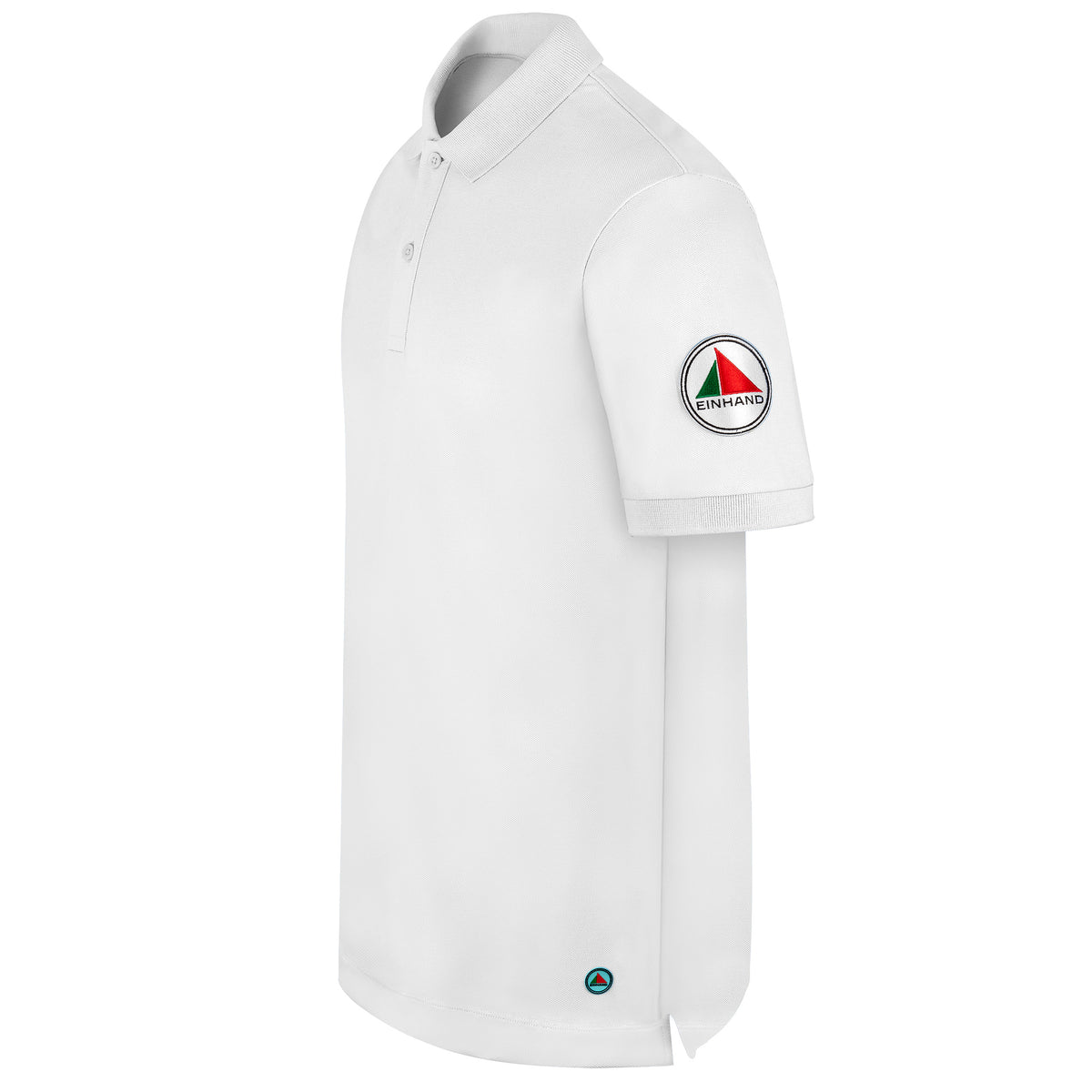 EINHAND Poloshirt Herren Laboe Weiß – Seitenansicht