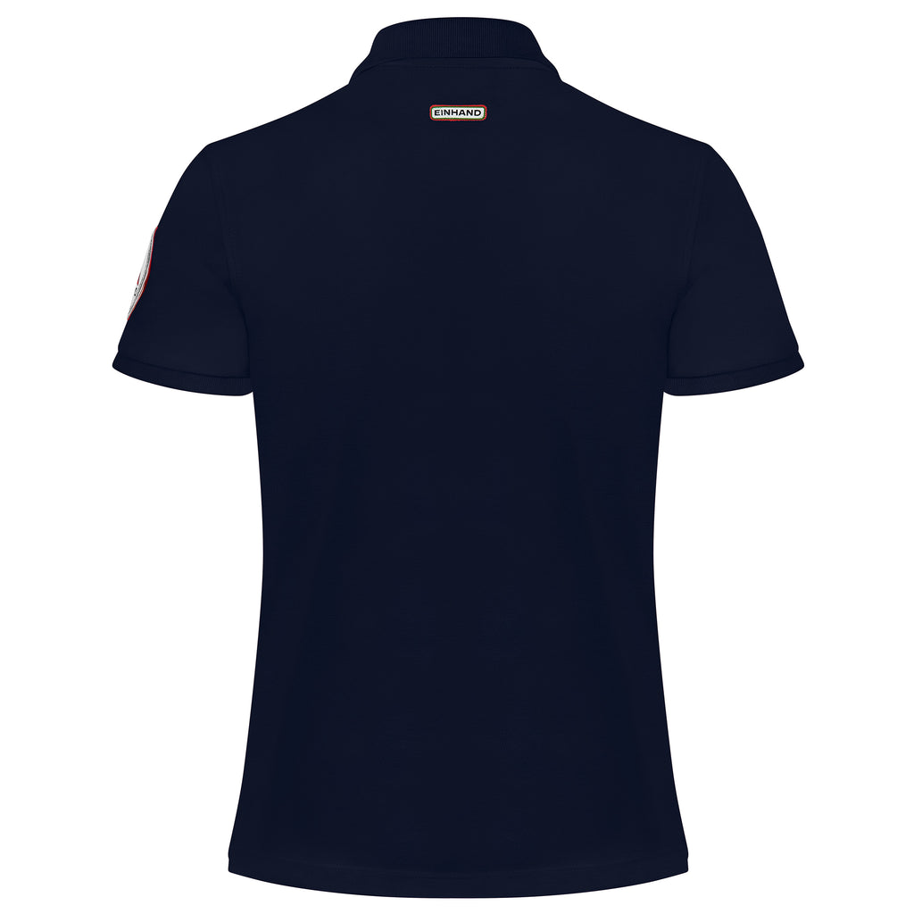 EINHAND Poloshirt Damen Grömitz Marineblau – Rückansicht