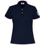 EINHAND Poloshirt Damen Grömitz Marineblau – Vorderansicht