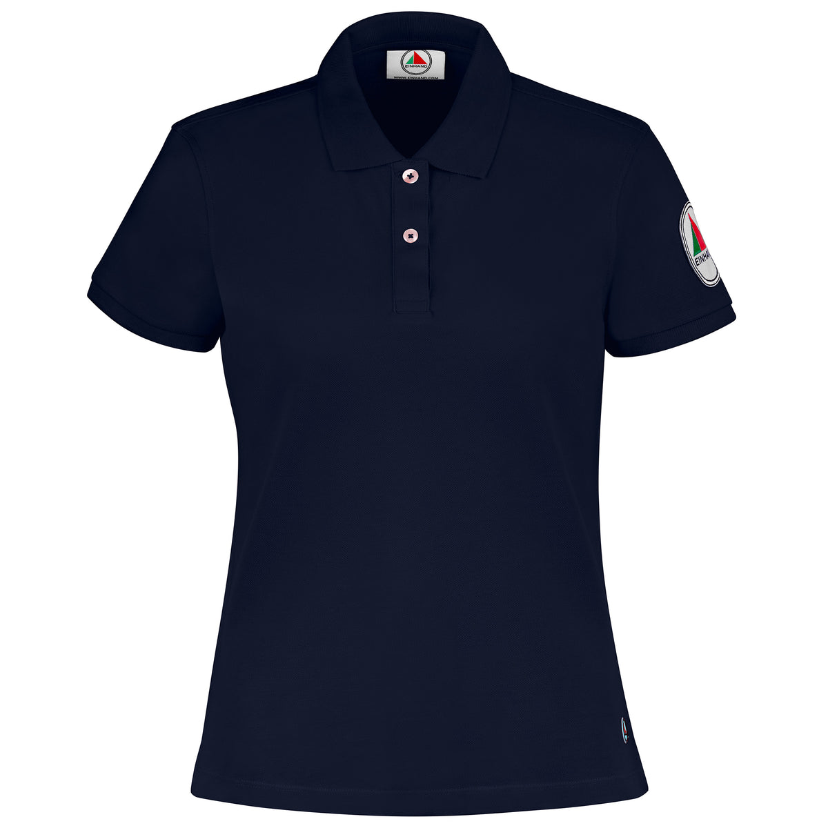 EINHAND Poloshirt Damen Grömitz Marineblau – Vorderansicht