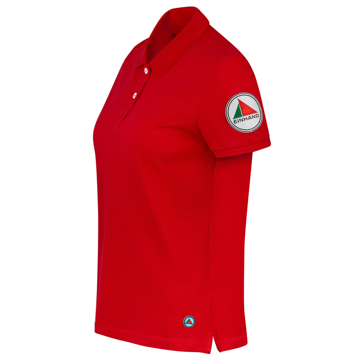 EINHAND Poloshirt Damen Grömitz Rot – Seitenansicht