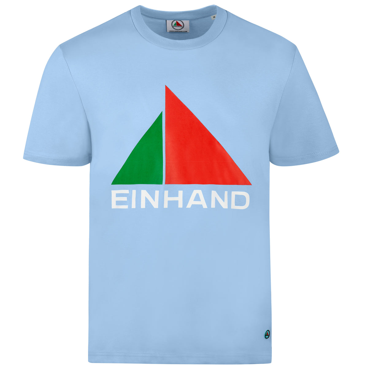 EINHAND T-Shirt Heiligenhafen Herren Himmelblau – Vorderansicht