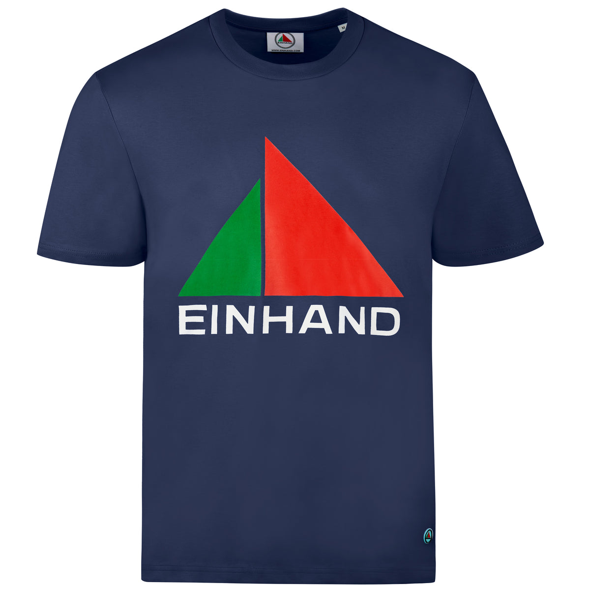 EINHAND T-Shirt Heiligenhafen Herren Marineblau – Vorderansicht