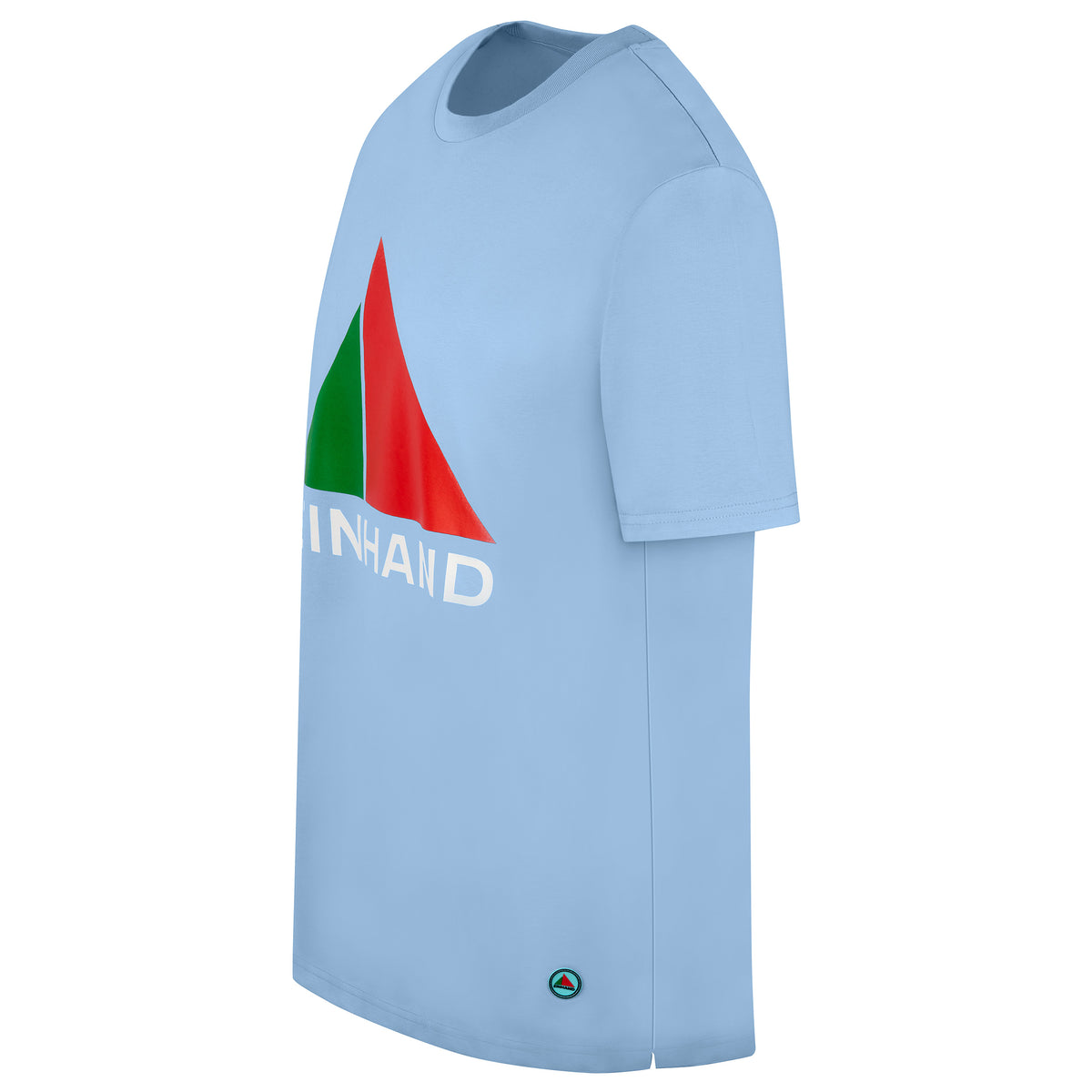 EINHAND T-Shirt Heiligenhafen Herren Himmelblau – Seitenansicht