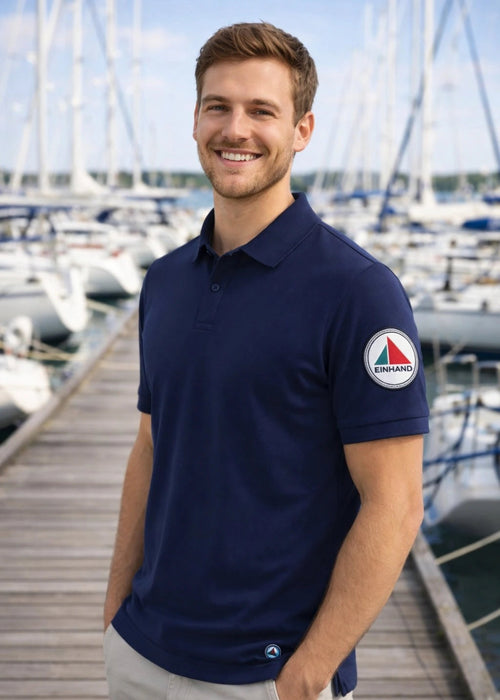 EINHAND Poloshirt Herren Laboe – Modelaufnahme